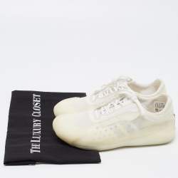 Pre Owned Prada Sport x Adidas White Mesh Luna Rossa Sneakers Size 37 1/3