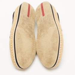 Pre Owned Prada Sport Black Suede Espadrille Sneakers Size 39