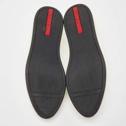 Pre Owned Prada Sport Off White Patent Leather Slip On Sneakers Size 39