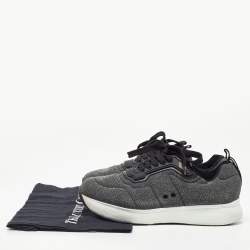 Prada Sport Two Tone Lurex Fabric Low Top Sneakers Size 39