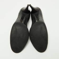 Pre Owned Prada Sport Black Leather and Patent Cap Toe Pumps Size 40