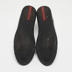 Pre Owned Prada Sport Black Patent High Top Sneakers Size 38