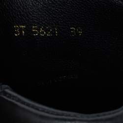 Prada Sports Black Leather High Top Sneakers Size 39