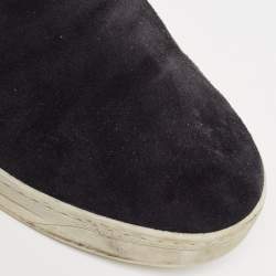 Prada Sport Black Suede Slip On Sneakers Size 38.5