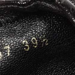 Prada Sport Black Patent Leather Scrunch Mary Jane Ballet Flats Size 39.5 