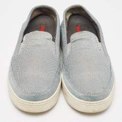 Prada Sport Grey Mesh Slip On Sneakers Size 37