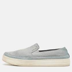 Prada Sport Grey Mesh Slip On Sneakers Size 37