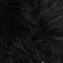 Prada Black Faux Fur and Genuine Leather Gloves 
