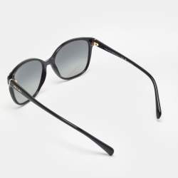Prada Black Gradient SPR01O Polarized Frame Square Sunglasses