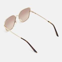 Prada Gold Tone/ Brown Gradient SPR60X Butterfly Sunglasses