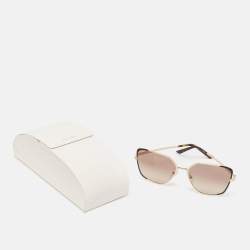 Prada Gold Tone/ Brown Gradient SPR60X Butterfly Sunglasses