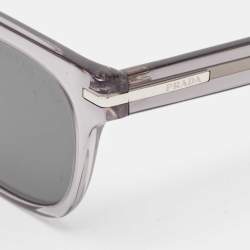Prada Grey SPR04Y Polarized Rectangle Sunglasses