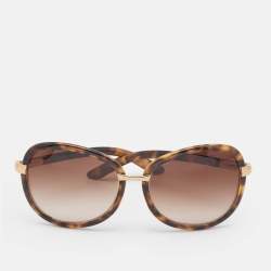 Prada Tortoise Brown Gradient SPR62L Butterfly Sunglasses