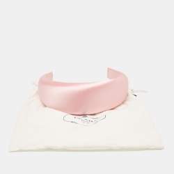 Prada Pink Satin Head Band One Size