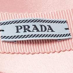 Prada Pink Satin Head Band One Size