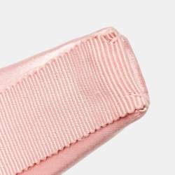 Prada Pink Satin Head Band One Size