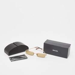 Prada Tortoise Brown/Gold SPR A60 Rectangular Sunglasses