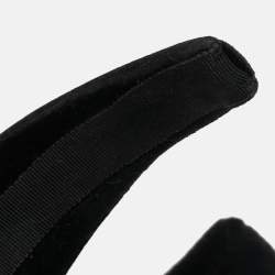 Prada Black Velvet Wide Headband 