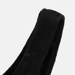 Prada Black Velvet Wide Headband 