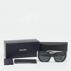 Prada  Black Black/White SPR15W Sunglasses