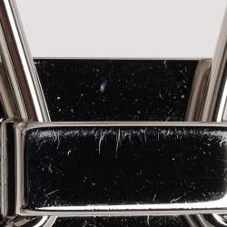 Prada Burgundy Triangle Logo Key Chain
