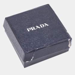 Prada Red Leather Gold Tone Bracelet S