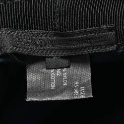 Prada Black Logo Applique Re-Nylon Bucket Hat L