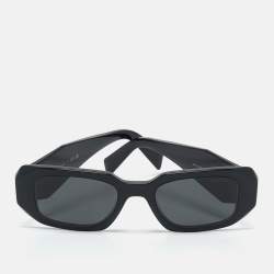 Prada Black SPR17W Symbole Rectangle Sunglasses