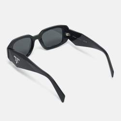Prada Black SPR17W Symbole Rectangle Sunglasses