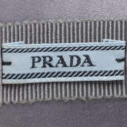 Prada Blue/Purple Crystal Embellished Satin Headband