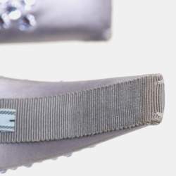 Prada Blue/Purple Crystal Embellished Satin Headband
