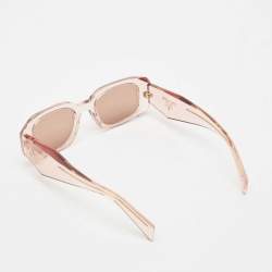Prada Peach SPR17W Symbole Rectangle Sunglasses