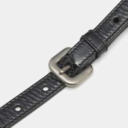 Pre Owned Prada Black Patent Leather Adjustable Shoulder Bag Strap