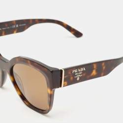 Prada Tortoise Brown Gradient SPR 17Z Butterfly Sunglasses