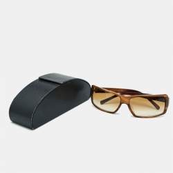 Prada Brown Gradient SPR24G Rectangle Sunglasses