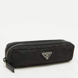 Pre Owned Prada Black Nylon Tessuto Cosmetic Pouch