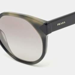 Pre Owned Prada Black/Grey Gradient SPR11T Cat Eye Sunglasses