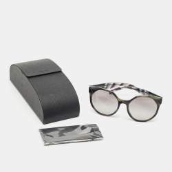 Pre Owned Prada Black/Grey Gradient SPR11T Cat Eye Sunglasses