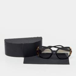 مملوكة مسبقًا Prada Black/Brown Gradient SPR16U Square Sunglasses