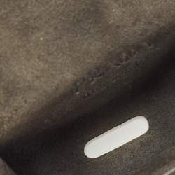 مملوكة مسبقًا Prada Grey Saffiano Leather Logo Headphone Case