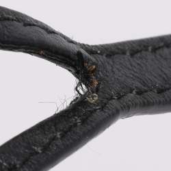 Pre Owned دلاية حقيبة برادا مرآة خنفساء جلد أحمر/أسود ومنقوش بكروكو
