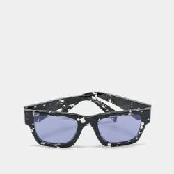 Pre Owned Prada Tortoise Black/Purple SPR A06 Symbole Square Sunglasses