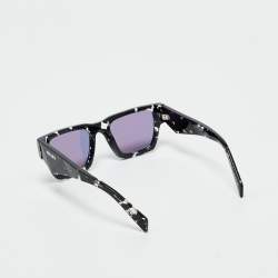 Pre Owned Prada Tortoise Black/Purple SPR A06 Symbole Square Sunglasses