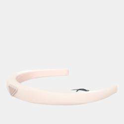 Pre Owned Prada Triangle Logo Headband