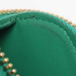 Pre Owned Prada Green Saffiano Lux Leather Phone Crossbody Bag