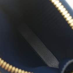 Pre Owned Prada Navy Blue Saffiano Lux Leather Phone Crossbody Bag
