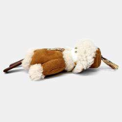 Pre Owned Prada Soft Robot Shearling Keychain