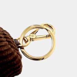 Pre Owned Prada Soft Robot Corduroy Keychain