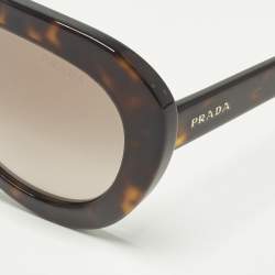 مملوكة مسبقًا نظارة شمسية برادا أفياتورز SPR 28R متدرجة بني سلحفاة