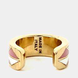 Pre Owned Prada Gold Tone Multi Ear Cuff